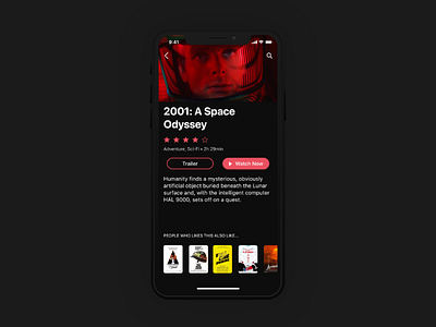 TV App — 025 #dailyui 025 challenge dailyui design movie tv ui