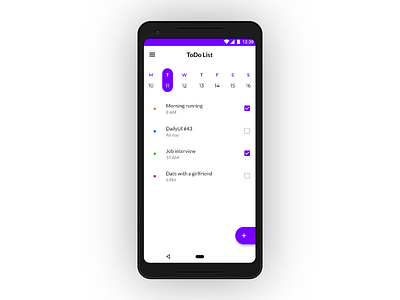 ToDo List — 042 #dailyui
