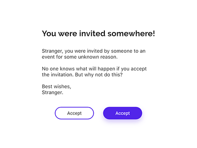 Pending Invitation — 078 #dailyui