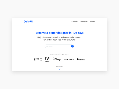 Redesign Daily Ui Landing Page — 100 #dailyui 100 adobexd challenge dailyui design landing page redesign ui