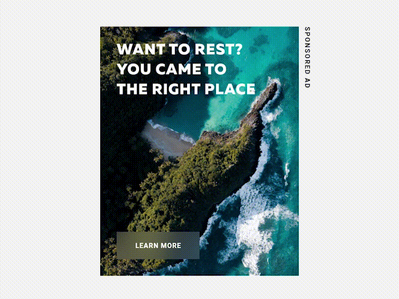 REUPLOAD: Advertisement — 098 #dailyui uidesign daily 100 challenge advertisement ad gif animation gif dailyui ui animation adobe xd adobexd design challenge ui dailyui 098