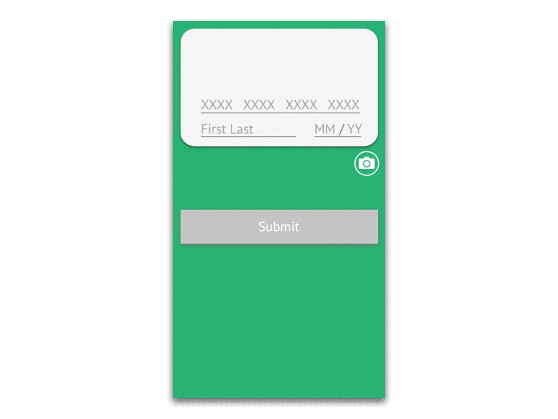 Credit Card Checkout Animation