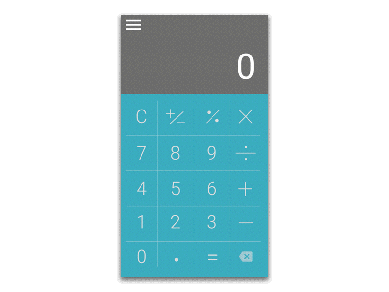 Enhanced Calculator Animation animation calculator currency converter daily ui dailyui interaction design material design principle sketch