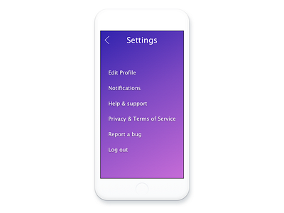 Settings Screen daily ui ios mockup settings