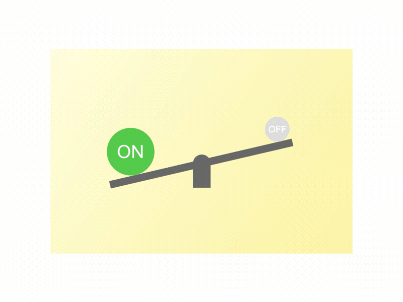 Seesaw-Style On/Off Switch