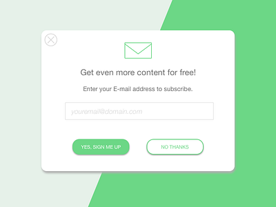 Email Signup Popup for Online Content Platform daily ui desktop marketing overlay pop up sketch website