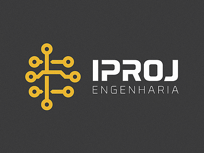 Iproj Engeharia - Icon + Typography brand branding cecilio eletric engineering icon iproj logo mark