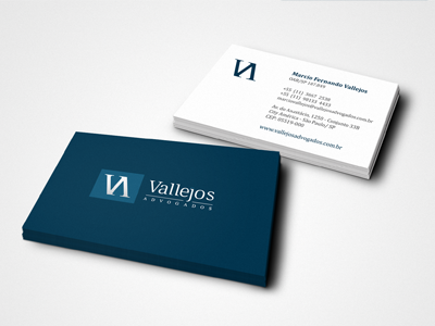 Business Card Vallejos blue brand branding business card cecilio clean construction design grid law lawyer logo marca papelaria stationary white