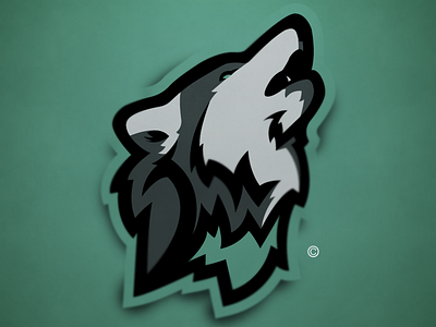 Premade Mascot logo | Wolf