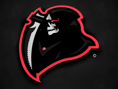 Premade Mascot logo | Grim Reaper badge brand branding design esports gaming graphicdesign illustrator logo logo design logotype mascot