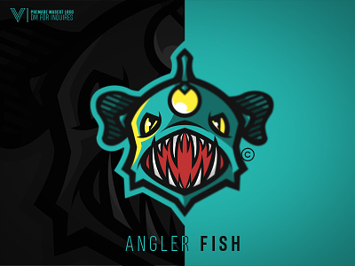 Angler Fish - Premade Mascot Logo angler fish badge branding esports fish gaming logo mascot mascot logo sports