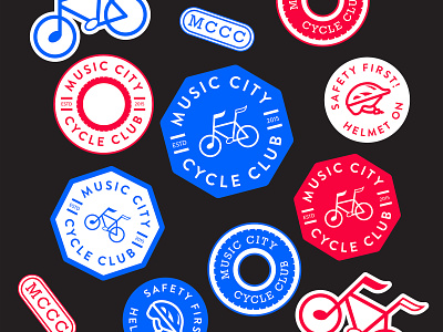 Music City Cycle Club Branding badge logo bicycles bike rental branding logodesign logotype nashville