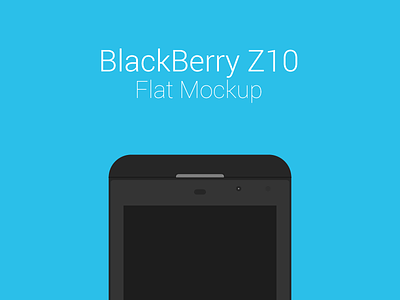 BlackBerry Z10 Freebie Flat Mockup blackberry flat free freebie mobile mockup z10