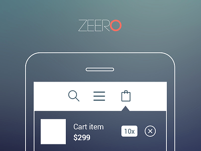 ZEERO - Ultimate UX Project dropdown megamenu menu navigation responsive shopping cart ui ux wireframe zeero
