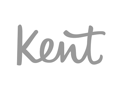 Kent script client lettering personal