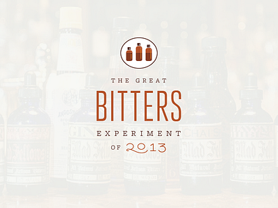 The Great Bitters Experiment bitters fun icons logo
