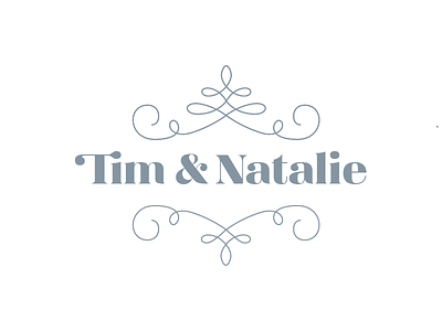Tim & Natalie logo wedding