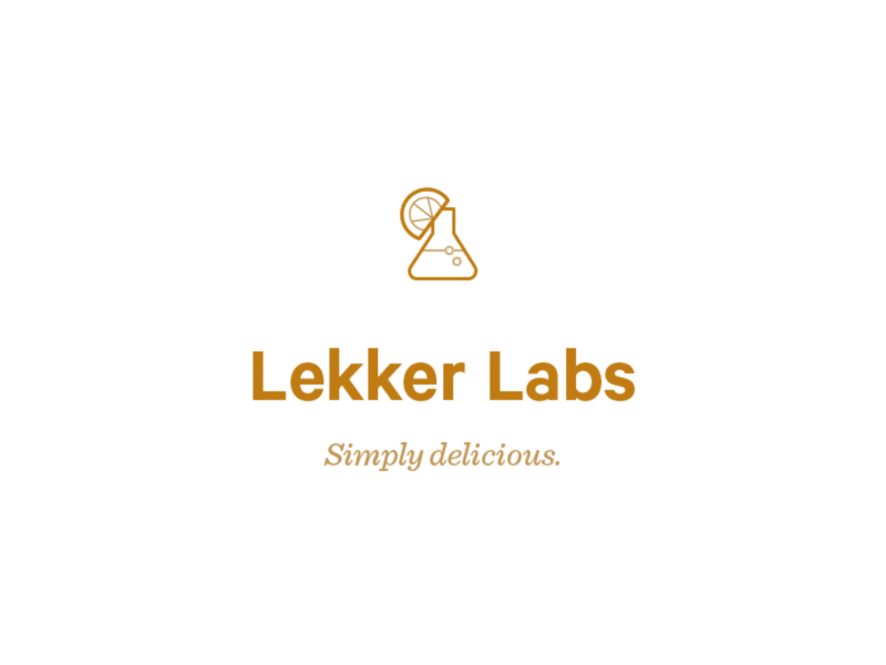 Lekker Labs identity branding delicious food lekker science