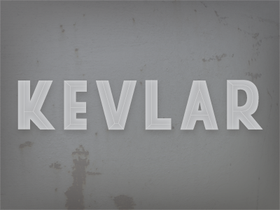 Kevlar concept fun personal typography