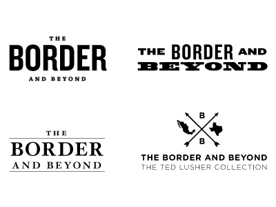 The Border 2 borderlands client concept identity texas typography