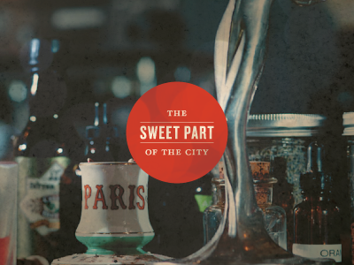 Sweet Part of the City cocktails concept fun local typography
