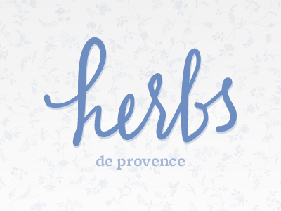 Herbs concept lettering personal