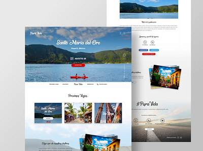 Pura Vida agency mexico planetoide platform tourism travel traveling ui web webdesign website