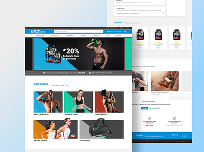 Go Pro Supplements commerce ecommerce fitness mexico online planetoide platform shop supplements ui web webdesign website