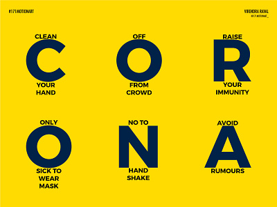 CORONA design illustration minimal typography vector