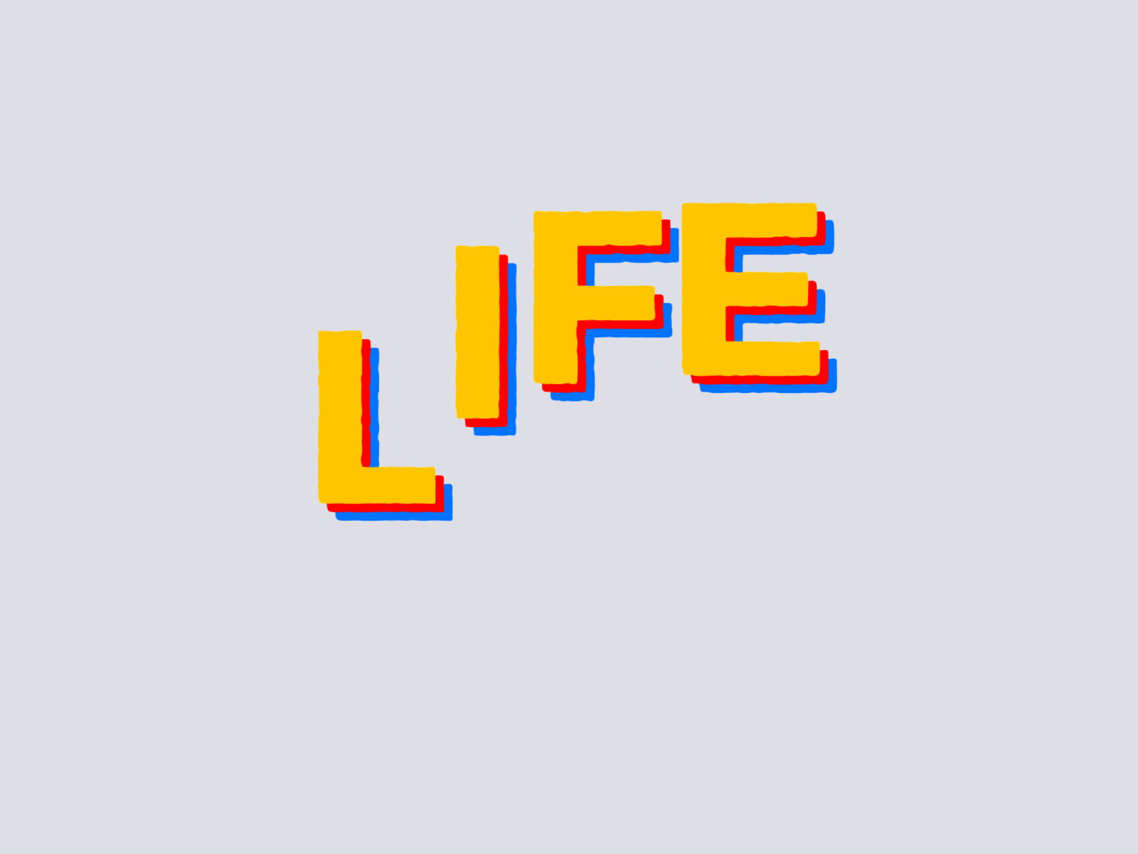 Life Typo animation animation design kinetictypo logo minimal motion graphics typo typography