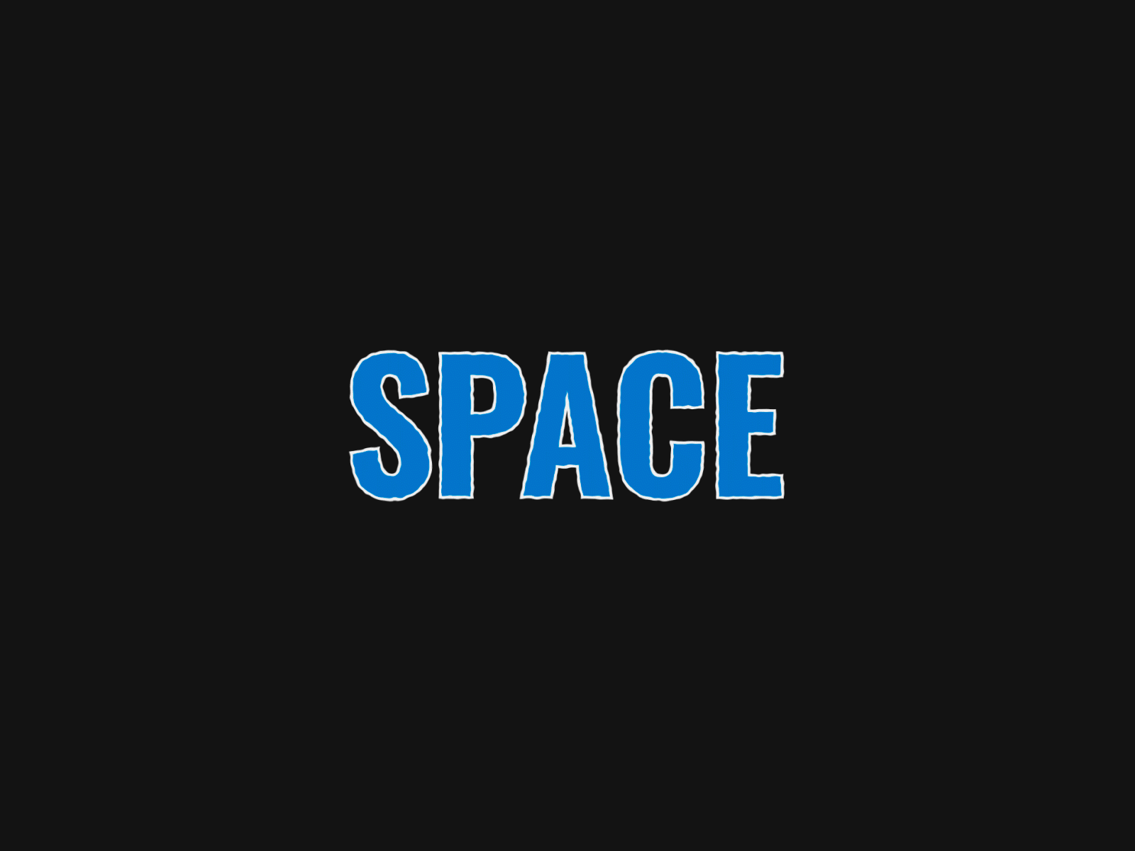 Space Kinetic Animation animation design illustration kinetic kinetic animation minimal motion graphics type animation typography vector