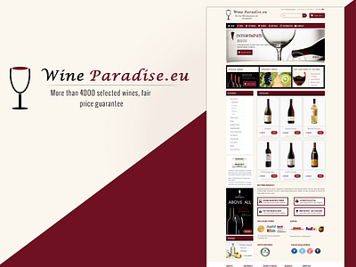 Ecommerce website ecommerce website paradise ui ux website website design wine wine paradise