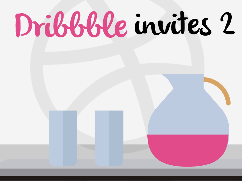 Dribble Invite ll animation design invation invite ui ux