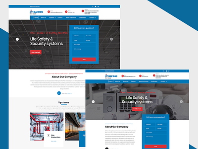 dafoos fire safety and security design illustration mobile ui ux vector website website design