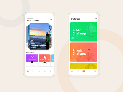 social Challenge app app app design application art design flat icon illustration listing minimal