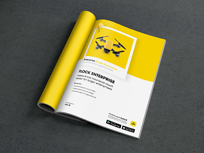 Magazine Ad artdirection branding design flock graphicdesign illustration insurance interaction logo minimal print product design typography yellow