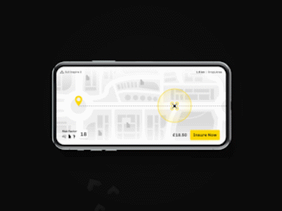 Flock (Redesigning the Insurance) - Case Study android branding dark drone ecommerse futuristic icons illustration insurance interaction ios microinteraction minimal mobile pilot product design startup ui ux yellow