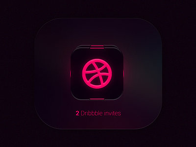 2x Dribbble Invite available dribbble invite icon invitations invite