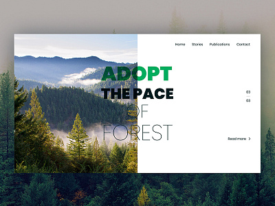 Website Design forest green interaction ios mobile nature product design travel ui ux website