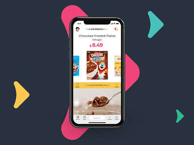 Shelfy.io - Mobile Commerce Platform arrow cereal concept e commerce app groceries media products shelf shelfy uidesign ux design video