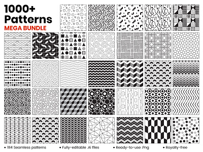 Seamless Pattern Designs Mega Bundle