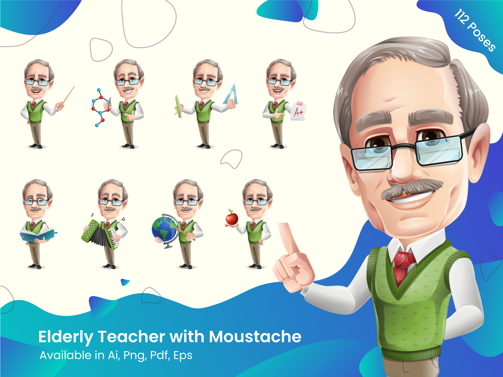 teacher cartoon character