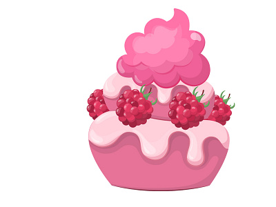 Some delicious cupcake creation cupcake food graphic illustration kit pastry vector