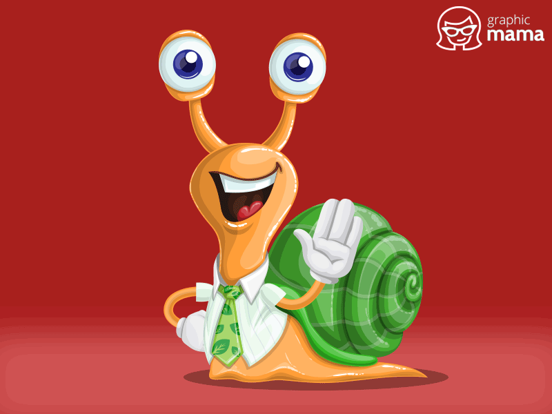 Mr. Snailden LeafGreen animal cartoon character design eco gif green illustration smile snail vector