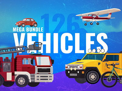 Vector Vehicle Graphics Mega Bundle