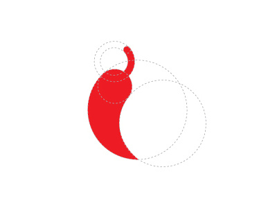 Logo concept chili hot logo pepper