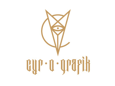 Cyr-o-grafik v.02 design devil gold graphic logo personal