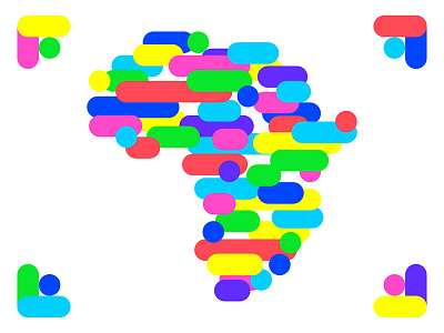 Hometown (continent) lovin' - part 3 africa colour continent dots lines