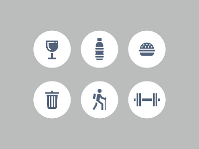 Renishaw Hills - Way finding Icons burger estate gym iconography icons signage trash vector walk wayfinding wine