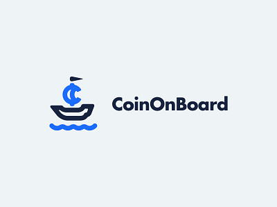 CoinOnBoard branding coin crypto crypto currency cryptocoin identity letter c logo onboarding ship ui vector